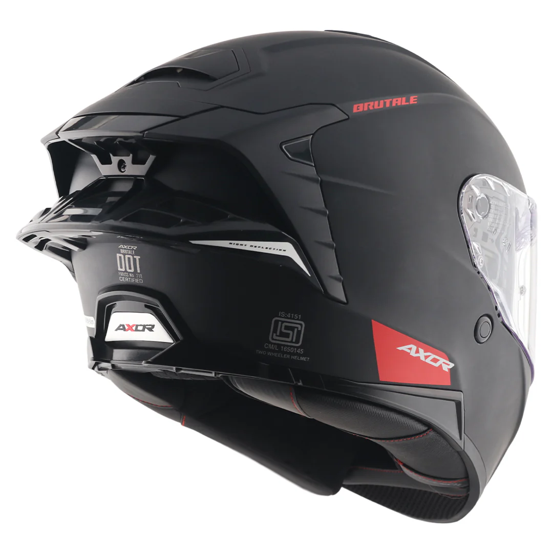 Brutale Solid Colors Dual Spoiler Helmet - Image 7