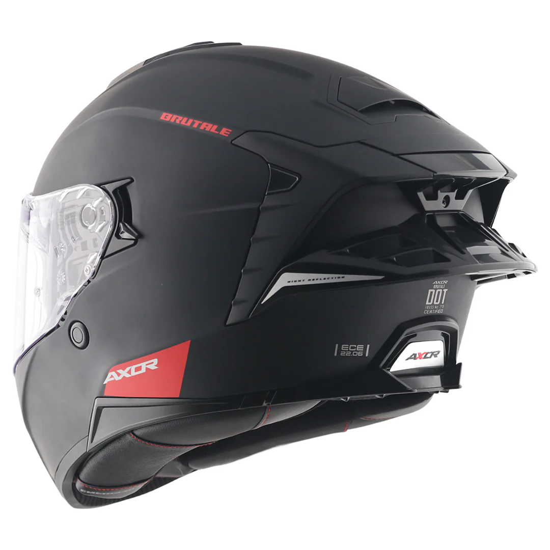 Brutale Solid Colors Dual Spoiler Helmet - Image 9